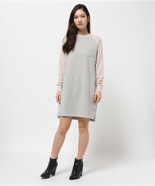 koe(コエ)の「スポーティイソザイワンピース(ワンピース・レディース・杢グレー/ブラック/ネイビー・LARGE/MEDIUM/SMALL)」の4枚目の写真