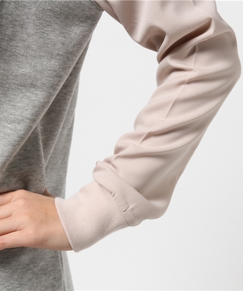 koe(コエ)の「スポーティイソザイワンピース(ワンピース・レディース・杢グレー/ブラック/ネイビー・LARGE/MEDIUM/SMALL)」の6枚目の写真