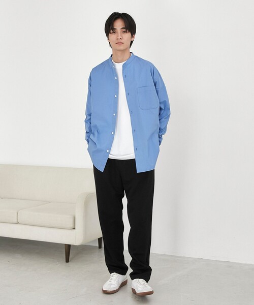 coen(コーエン)の「ブロードバンドカラーシャツ(シャツ/ブラウス・メンズ・ライトブルー/ホワイト・XL/L/M)」の7枚目の写真