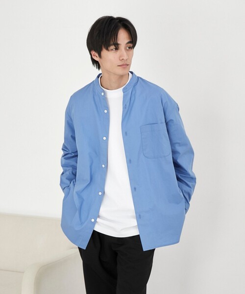 coen(コーエン)の「ブロードバンドカラーシャツ(シャツ/ブラウス・メンズ・ライトブルー/ホワイト・XL/L/M)」の16枚目の写真