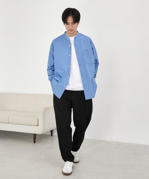 coen(コーエン)の「ブロードバンドカラーシャツ(シャツ/ブラウス・メンズ・ライトブルー/ホワイト・XL/L/M)」の19枚目の写真