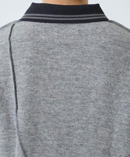 Jieda(ジエダ)の「WOOL GAME SHIRT(ポロシャツ・メンズ・グレー/ブラック/サックスブルー・1/2)」の17枚目の写真