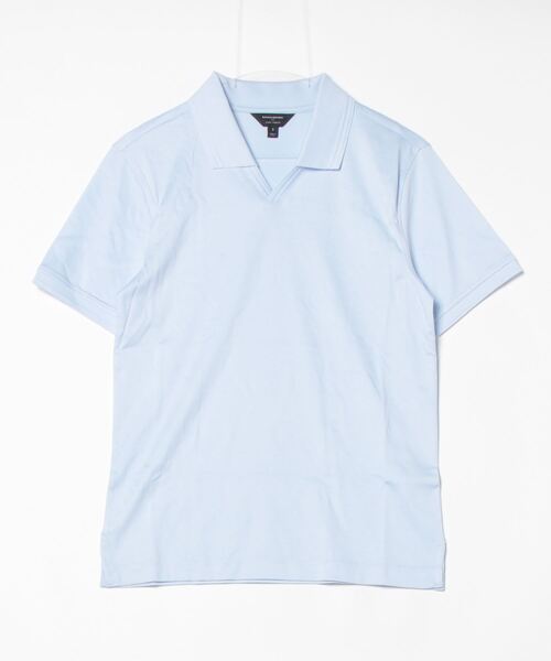 BANANA REPUBLIC FACTORY STORE（バナナリパブリック ファクトリーストア）の「BANANA REPUBLIC FACTORY STORE　　LUXE TOUCH ノンボタンポロシャツ（ポロシャツ・メンズ・インディゴブルー/ナチュラル/ブルー・XL/L/M/S）」の7枚目の写真