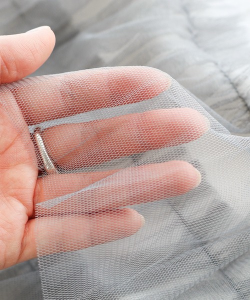 andme(アンドミー)の「フリルチュールドッキングビスチェ風トップス(Tシャツ/カットソー・レディース・ホワイト×ホワイト/ホワイト×ライトグレー/ホワイト×ピンク/チャコールグレー×ブラック・M)」の16枚目の写真