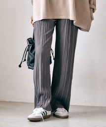 ウエストゴムプリーツパンツ