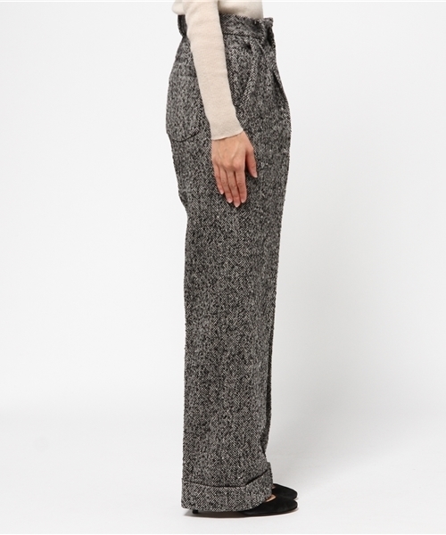 STUDIOUS SELECT（ステュディオスセレクト）の「【House Commune】別注ヘリンボーンPT（その他パンツ・レディース・ブラック・36/38）」の8枚目の写真