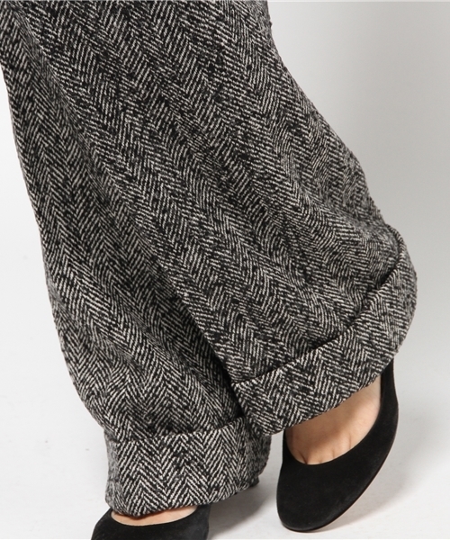 STUDIOUS SELECT（ステュディオスセレクト）の「【House Commune】別注ヘリンボーンPT（その他パンツ・レディース・ブラック・36/38）」の4枚目の写真
