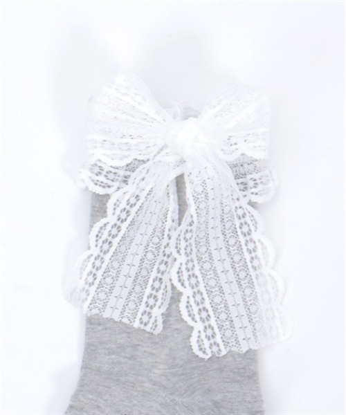 axes femme POETIQUE（アクシーズファムポエティック）の「レースリボンソックス（ソックス/靴下・レディース・ブラック/グレー・FREE）」の8枚目の写真