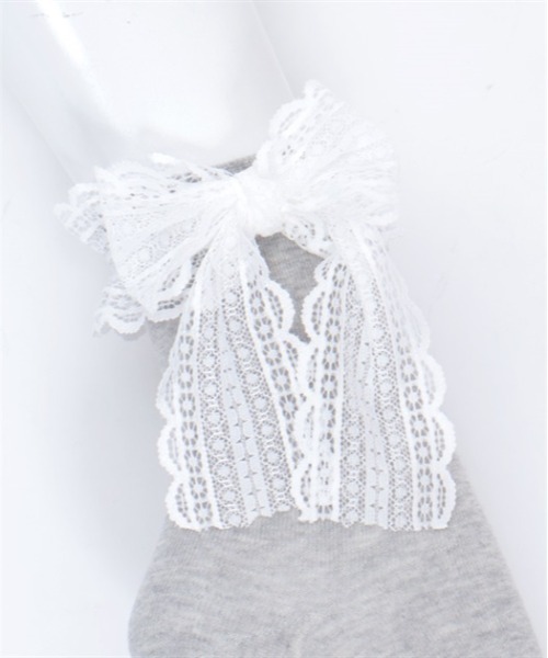 axes femme POETIQUE（アクシーズファムポエティック）の「レースリボンソックス（ソックス/靴下・レディース・ブラック/グレー・FREE）」の13枚目の写真