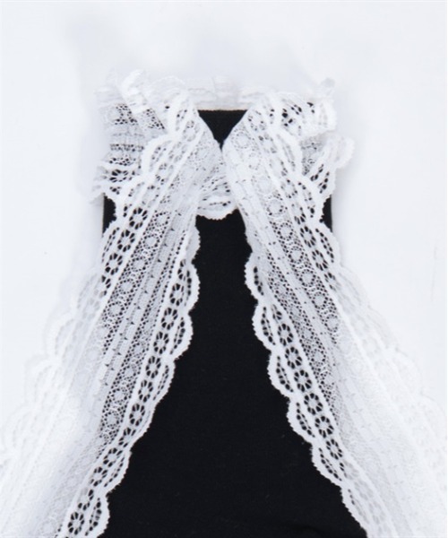 axes femme POETIQUE（アクシーズファムポエティック）の「レースリボンソックス（ソックス/靴下・レディース・ブラック/グレー・FREE）」の18枚目の写真