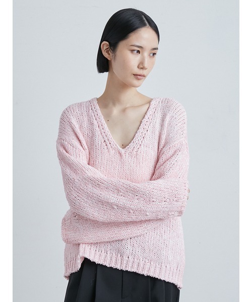 ダブルヤーンローゲージニット　MIESROHE ダブルヤーンローゲージニットMIESROHE