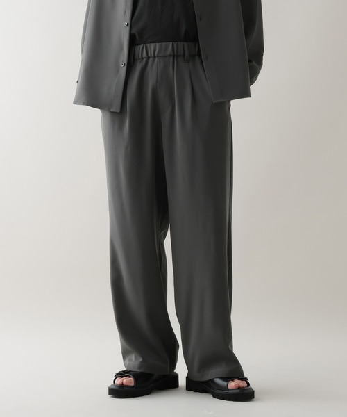 RAGEBLUE(レイジブルー)の「【LUXURY+EASY】 DRAPE WIDE BUGGY EASY PANTS / ラグイージードレープワイドイージーパンツ(スラックス・メンズ・グリーン/グレー/ライトグレー/ブラック/ブラウン/ダークグレー/グレー系その他/ライトブルー・SMALL/MEDIUM/LARGE)」の4枚目の写真