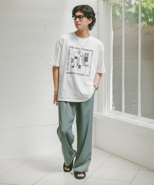 美品 FRAMeWORK シアーローンワイドイージーパンツ ゆったり ブルー セール】 【撥水・接触冷感・UVカット】コンフォートイージー