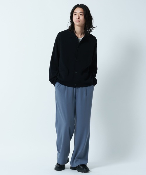 RAGEBLUE(レイジブルー)の「【LUXURY+EASY】 DRAPE WIDE BUGGY EASY PANTS / ラグイージードレープワイドイージーパンツ(スラックス・メンズ・グリーン/グレー/ライトグレー/ブラック/ブラウン/ダークグレー/グレー系その他/ライトブルー・SMALL/MEDIUM/LARGE)」の13枚目の写真
