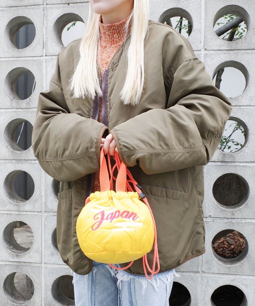 HOUSTON(ヒューストン)の「HOUSTON / NYLON EFFECT BAG 6005W 6006W(ショルダーバッグ・レディース・ブルー/カーキ/イエロー/ネイビー/ピンク/グリーン・ONESIZE)」の5枚目の写真
