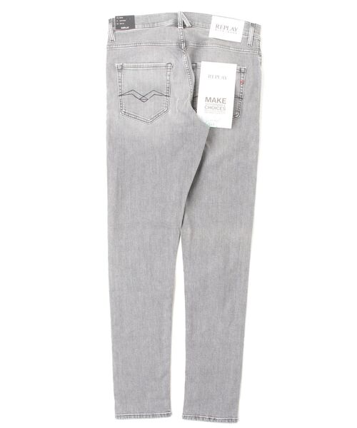 REPLAY(リプレイ)の「スリムフィットMICKYM オーガニックコットンストレッチデニム(デニムパンツ・メンズ・グレー・W28xL32/W29xL32/W30xL32/W32xL32/W36xL32/W34xL32/W33xL32/W31xL32)」の2枚目の写真