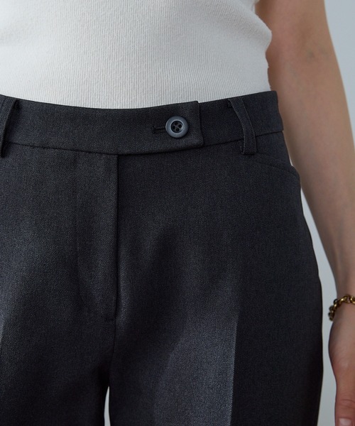 etre pret（エトレプレ）の「多サイズ対応 裾上げ不要 ストレートパンツ ※セットアップ可（スーツパンツ・レディース・ネイビー/チャコールグレー・11号/9号/13号/5号/7号/15号）」の6枚目の写真