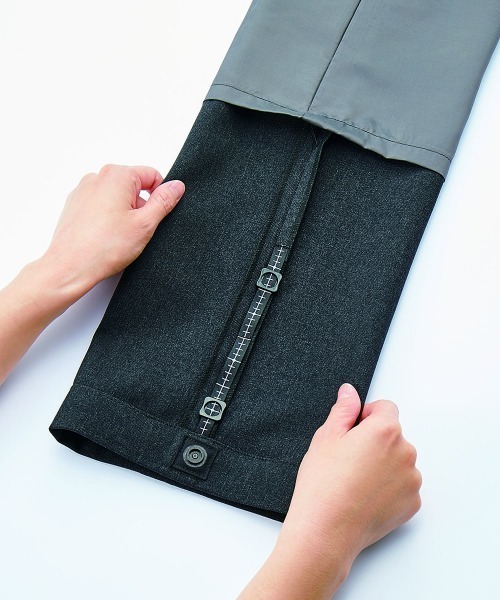 etre pret（エトレプレ）の「多サイズ対応 裾上げ不要 ストレートパンツ ※セットアップ可（スーツパンツ・レディース・ネイビー/チャコールグレー・11号/9号/13号/5号/7号/15号）」の15枚目の写真