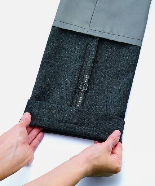 etre pret（エトレプレ）の「多サイズ対応 裾上げ不要 ストレートパンツ ※セットアップ可（スーツパンツ・レディース・ネイビー/チャコールグレー・11号/9号/13号/5号/7号/15号）」の18枚目の写真