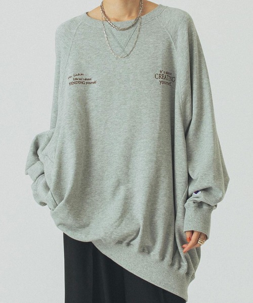 【yuyu】新品12月最新作ROSE BUD×Champion スウェット Champion（チャンピオン） トレーナー スウェット 「Champion別注