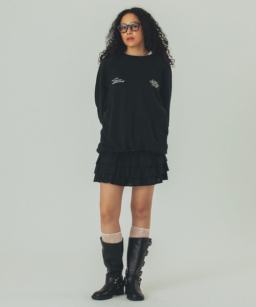 Champion（チャンピオン）の「【Champion別注】ROSE BUD×Champion BIG SWEAT（スウェット・レディース・ネイビー/ブラック/グレー/ブルー/グリーン・ONE SIZE）」の10枚目の写真