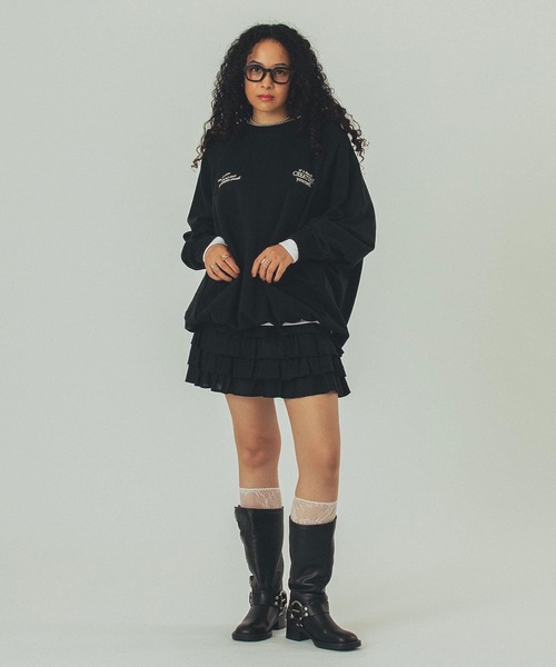 Champion（チャンピオン）の「【Champion別注】ROSE BUD×Champion BIG SWEAT（スウェット・レディース・ネイビー/ブラック/グレー/ブルー/グリーン・ONE SIZE）」の11枚目の写真