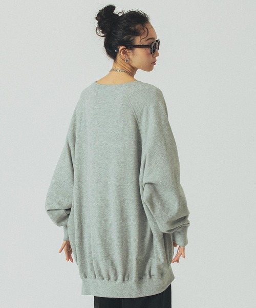 Champion（チャンピオン）の「【Champion別注】ROSE BUD×Champion BIG SWEAT（スウェット・レディース・ネイビー/ブラック/グレー/ブルー/グリーン・ONE SIZE）」の14枚目の写真