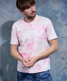 HIDEAWAYS NICOLE（ハイダウェイニコル）の「【WEB限定】ムラ柄ロゴプリント半袖Ｔシャツ（Tシャツ/カットソー）」