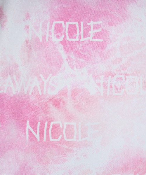 HIDEAWAYS NICOLE(ハイダウェイニコル)の「【WEB限定】ムラ柄ロゴプリント半袖Tシャツ(Tシャツ/カットソー・メンズ・オフホワイト/パープル/ピンク/サックスブルー・MEDIUM/X-LARGE/LARGE)」の13枚目の写真