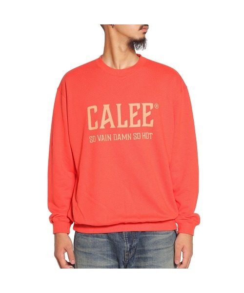 CALEE(キャリー)の「CALEE NATIONAL LOGO CREW NECK SW(スウェット・メンズ・ブラック/オリーブ/ネイビー/オレンジ・X-LARGE/LARGE/MEDIUM/SMALL/XX-LARGE)」の4枚目の写真