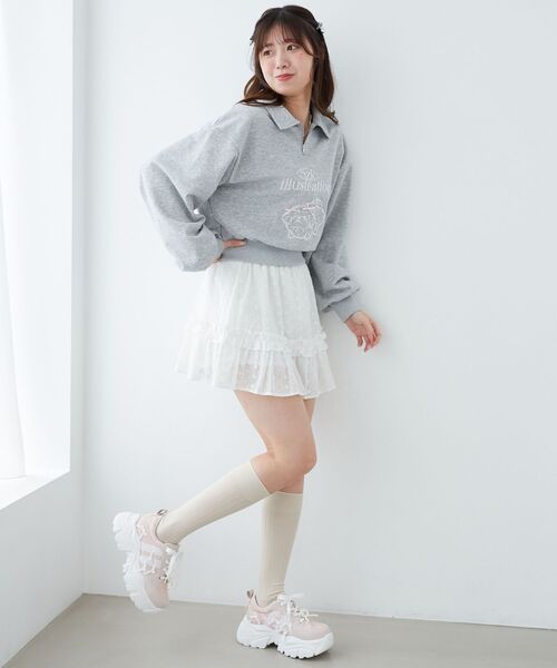 MAJESTIC LEGON(マジェスティックレゴン)の「SZKコラボ ZIPスウェット(スウェット・レディース・ベージュ/ネイビー/グレー・MEDIUM)」の8枚目の写真