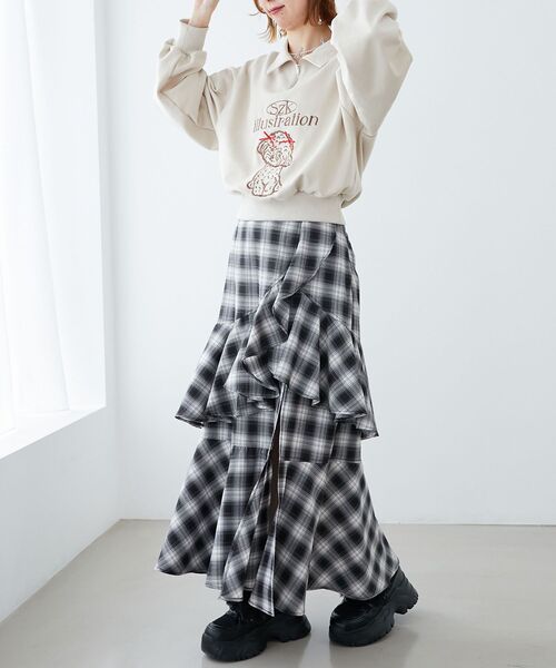 MAJESTIC LEGON(マジェスティックレゴン)の「SZKコラボ ZIPスウェット(スウェット・レディース・ベージュ/ネイビー/グレー・MEDIUM)」の16枚目の写真