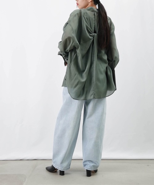 LUCA/LADY LUCK LUCA(ルカ/レディラックルカ)の「LC/LLL 脚長カーブパンツ(デニムパンツ・レディース・ブラック/ブルー・36/38)」の7枚目の写真