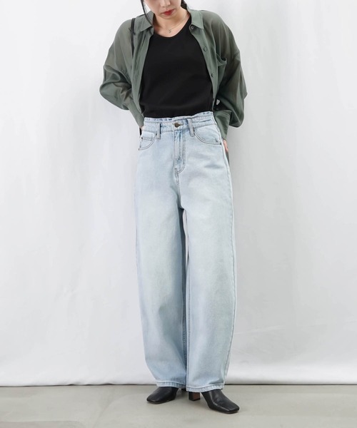 LUCA/LADY LUCK LUCA(ルカ/レディラックルカ)の「LC/LLL 脚長カーブパンツ(デニムパンツ・レディース・ブラック/ブルー・36/38)」の5枚目の写真