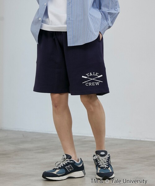 coen(コーエン)の「YALE別注 スウェットショーツ(その他パンツ・メンズ・ホワイト/ネイビー/コバルトブルー・M/L)」の3枚目の写真