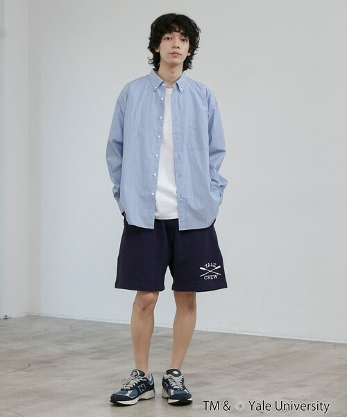 coen(コーエン)の「YALE別注 スウェットショーツ(その他パンツ・メンズ・ホワイト/ネイビー/コバルトブルー・M/L)」の5枚目の写真