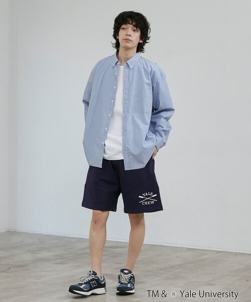 coen(コーエン)の「YALE別注 スウェットショーツ(その他パンツ・メンズ・ホワイト/ネイビー/コバルトブルー・M/L)」の7枚目の写真