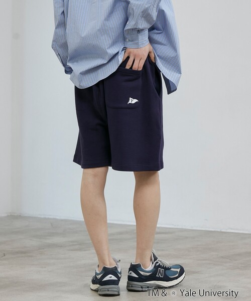 coen(コーエン)の「YALE別注 スウェットショーツ(その他パンツ・メンズ・ホワイト/ネイビー/コバルトブルー・M/L)」の8枚目の写真