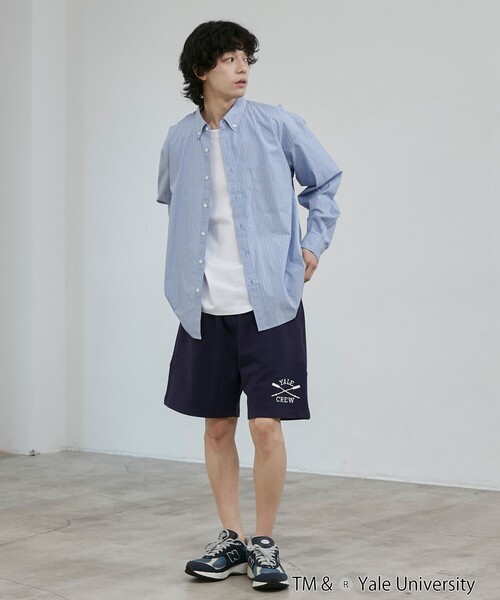 coen(コーエン)の「YALE別注 スウェットショーツ(その他パンツ・メンズ・ホワイト/ネイビー/コバルトブルー・M/L)」の9枚目の写真