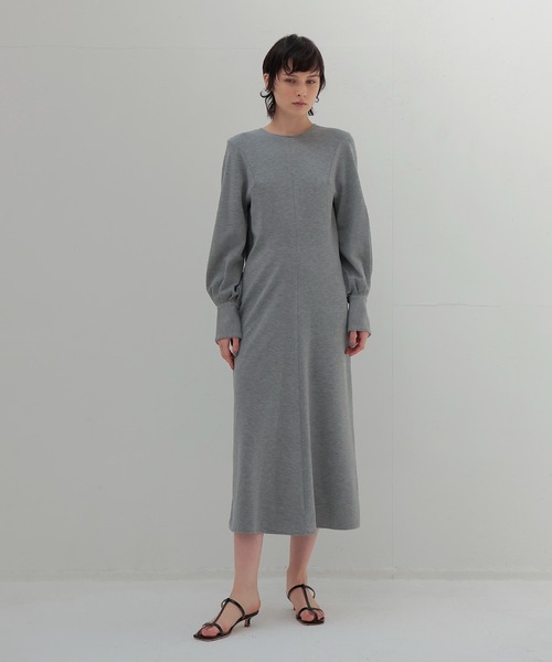 DRESSLAVE（ドレスレイブ）の「spongy jersey dress(スポンジージャージードレス)（ワンピース・レディース・ブラック/グレー・38）」の3枚目の写真