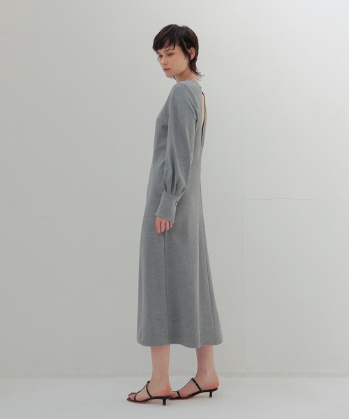DRESSLAVE（ドレスレイブ）の「spongy jersey dress(スポンジージャージードレス)（ワンピース・レディース・ブラック/グレー・38）」の4枚目の写真