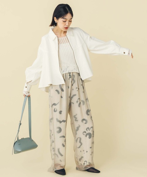 CHIGNON（シニヨン）の「シアージオメレイヤードパンツ（その他パンツ・レディース・アイボリー・FREE）」の5枚目の写真