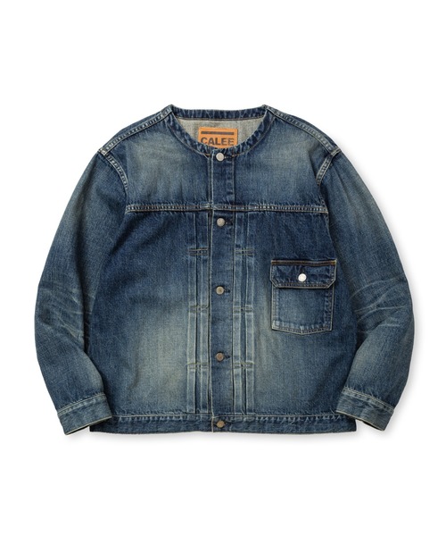 1ST TYPE NO COLLAR DENIM JACKET ＜USED＞（ノーカラージャケット
