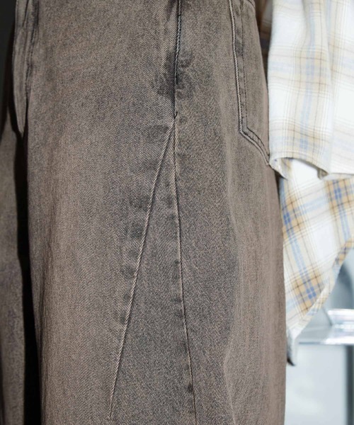 Anchor Smith（アンカー スミス）の「ヴィンテージオーバーダイ加工バレルデニムパンツ（デニムパンツ・レディース・インディゴブルー/ブラック系/ライトブルー/ブラック・S/M/L）」の6枚目の写真