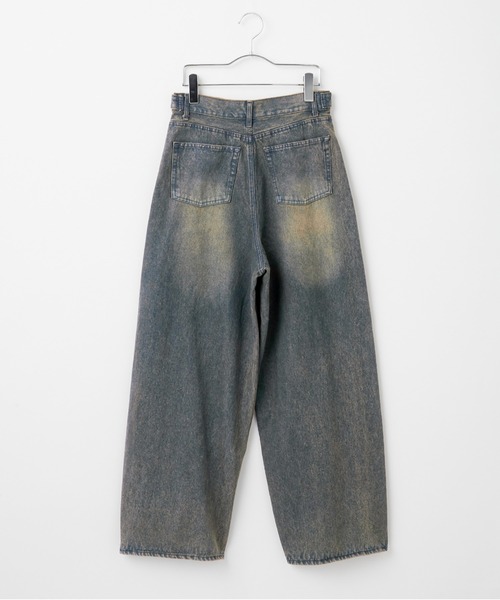 Anchor Smith（アンカー スミス）の「ヴィンテージオーバーダイ加工バレルデニムパンツ（デニムパンツ・レディース・インディゴブルー/ブラック系/ライトブルー/ブラック・S/M/L）」の16枚目の写真