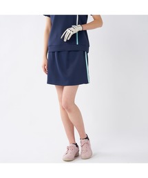 marie claire（マリ・クレール）の「marie claire GOLF マリクレール ゴルフ ゴルフウェア UVカット 接触冷感 軽量 配色ライン ダンボールニット ジャージ スカート（スカート）」