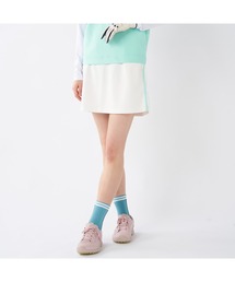 marie claire（マリ・クレール）の「marie claire GOLF/マリクレール ゴルフ ゴルフウェア UVカット 接触冷感 軽量 配色ライン ダンボールニット ジャージ スカート（スカート）」