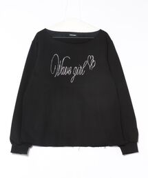 Never mind the XU / Chikashitsu+ | 【nmtc +】one shoulder beads sweat shirts(スウェット)