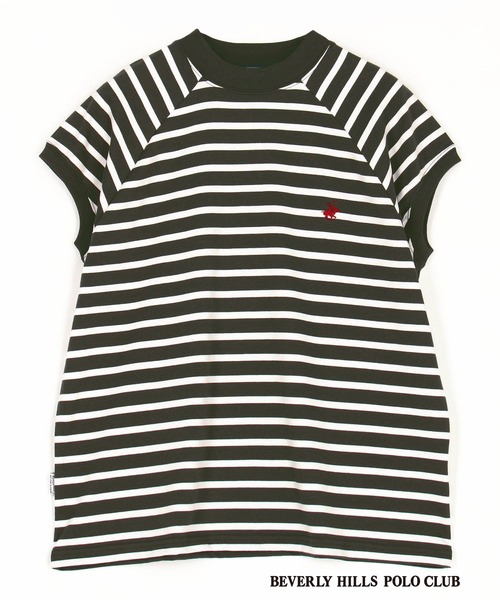 Grand PARK（グランドパーク）の「【BEVERLY HILLS POLO CLUB 】グランドパーク別注 モックネックラグラン プルオーバー（その他トップス・レディース・ホワイト/スミクロ/ネイビー/グレー×ホワイト・FREE）」の3枚目の写真