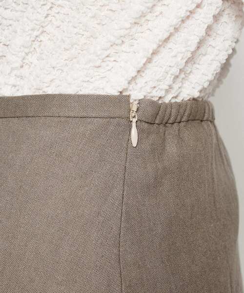 cloenc（クロエンス）の「【手洗い可】リネンブレンドフレアスカート（スカート・レディース・カーキ/オフホワイト/ブラック・01/02/03）」の10枚目の写真